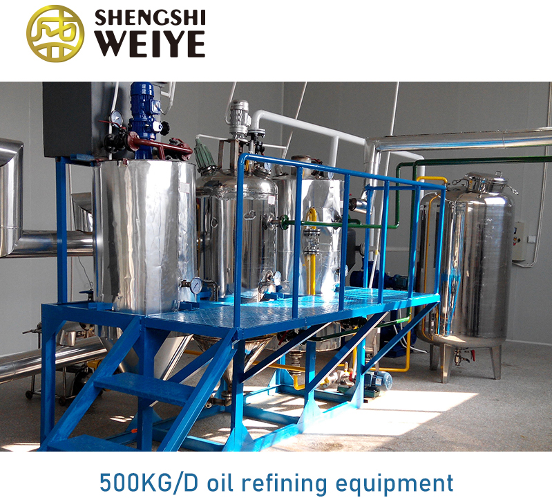 500KG/D oil refining equipment